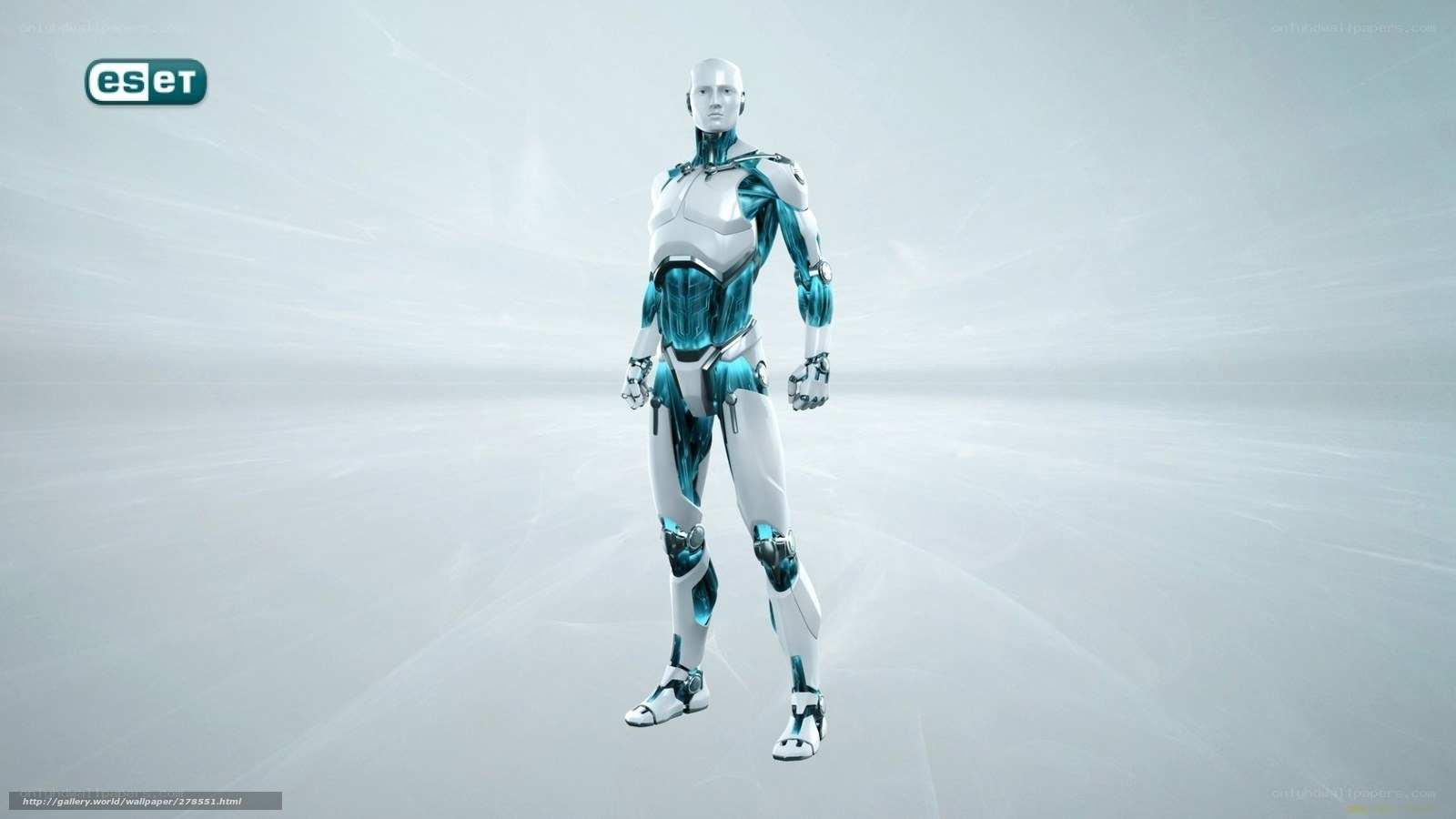 futuristic robot character