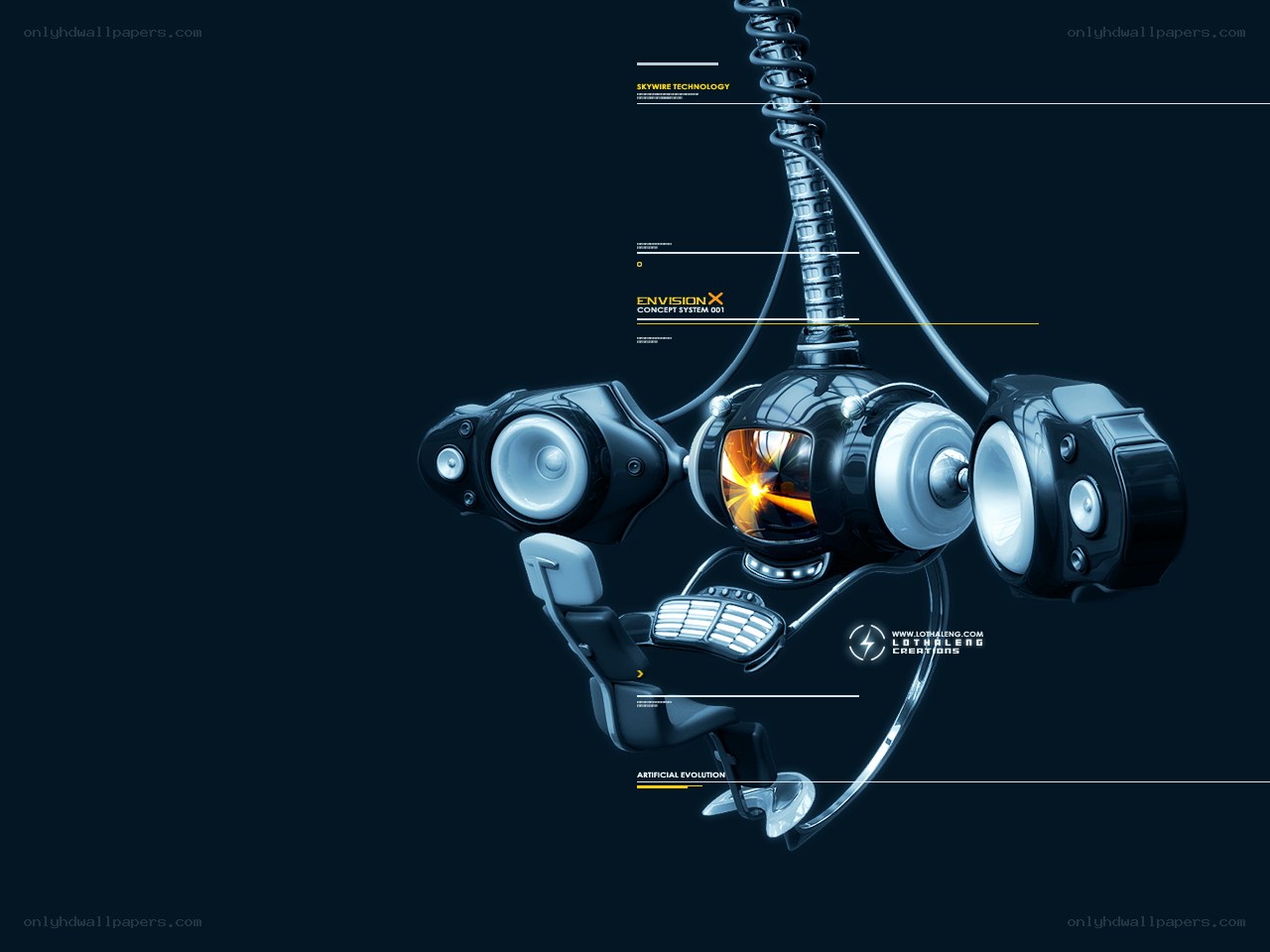 futuristic robot concept art