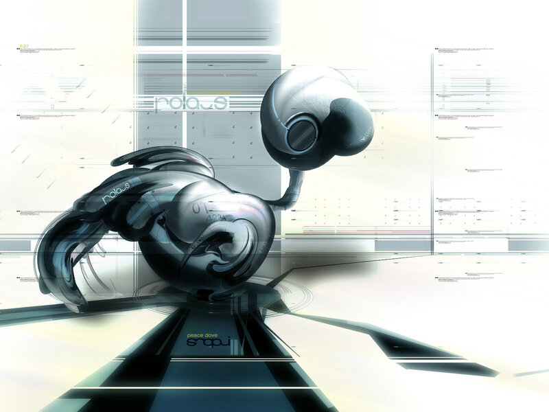 futuristic robot design