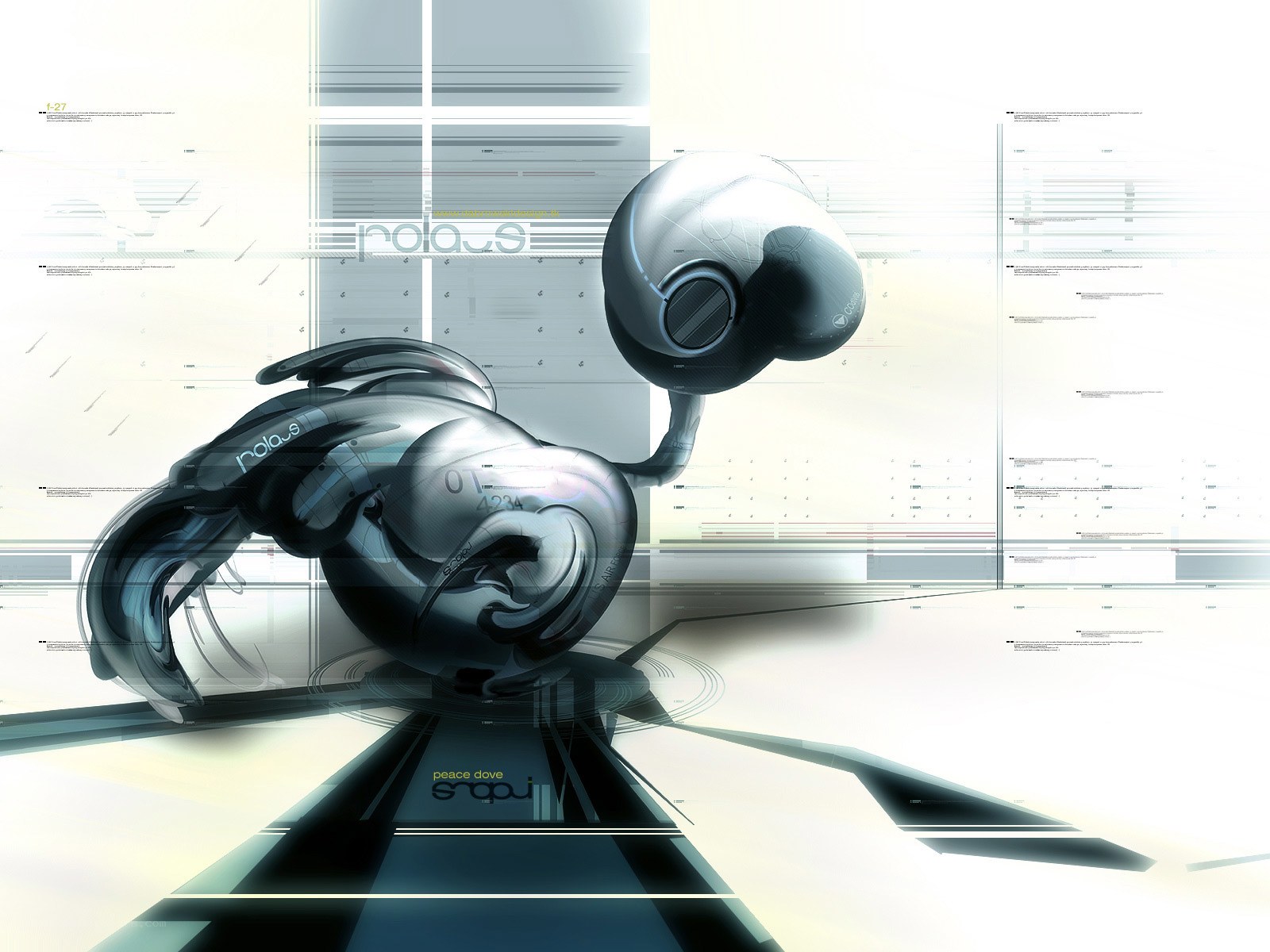 futuristic robot design