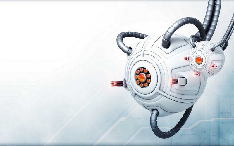 futuristic robot drone