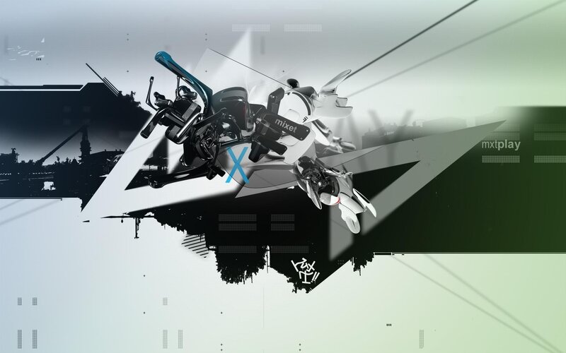 futuristic robot in digital art