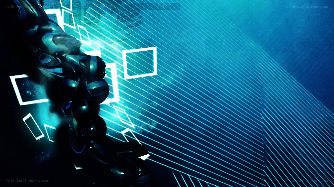 futuristic robot in digital space