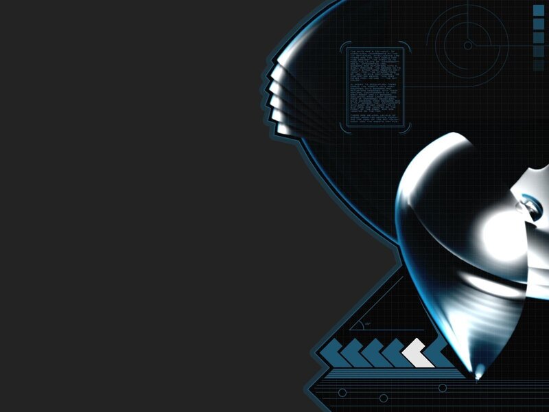 futuristic robot interface