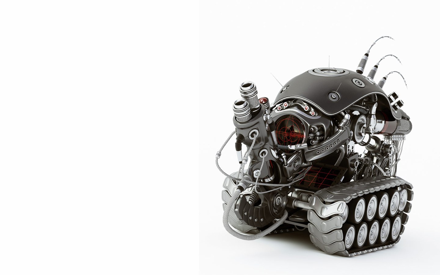 futuristic robot tank