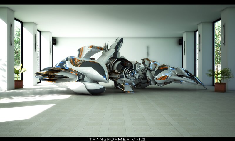 Futuristic Robot Vehicle