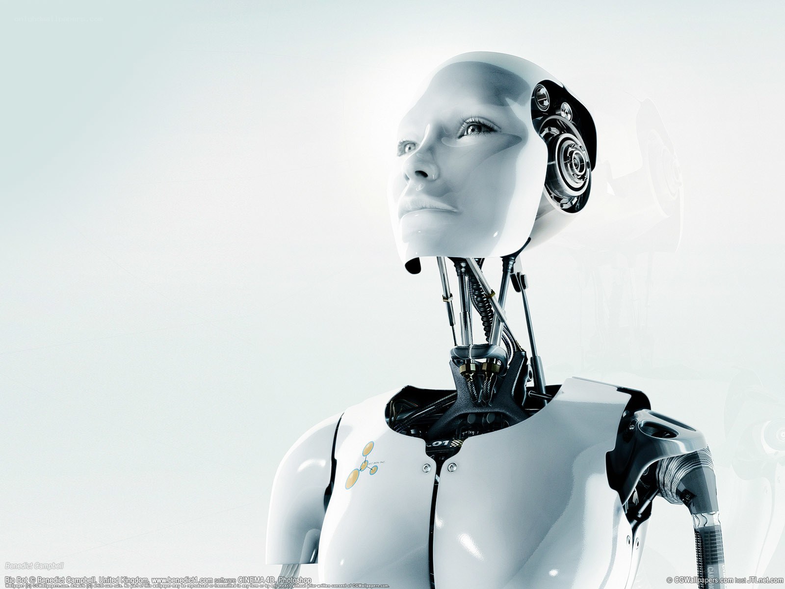 futuristic robot woman