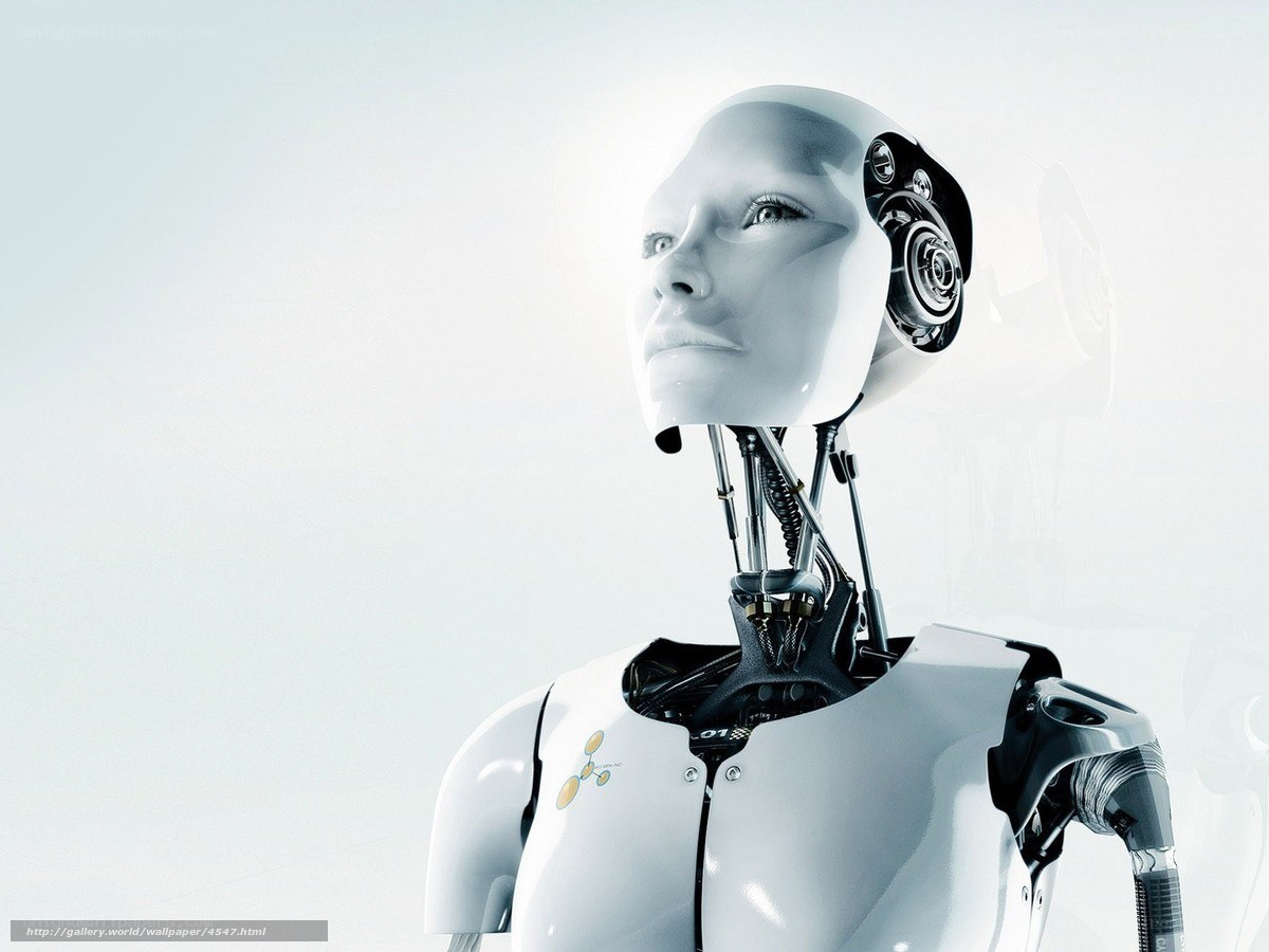 futuristic robot woman