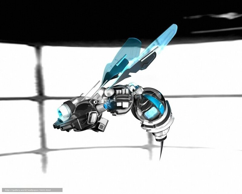 futuristic robotic bee