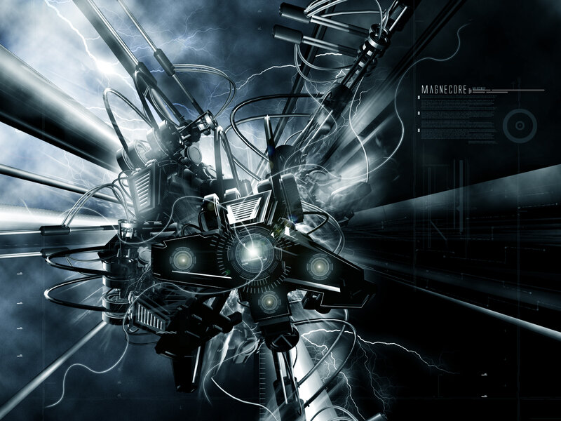 futuristic robotic core
