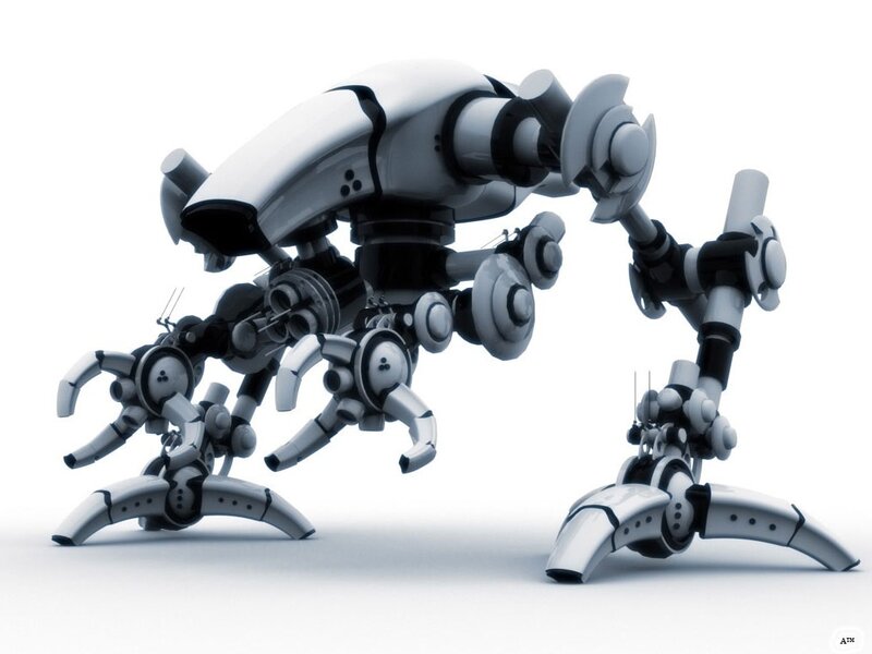 futuristic robotic creature