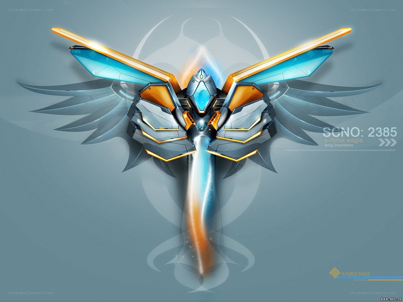 futuristic robotic eagle