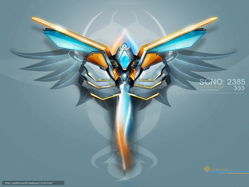 futuristic robotic eagle