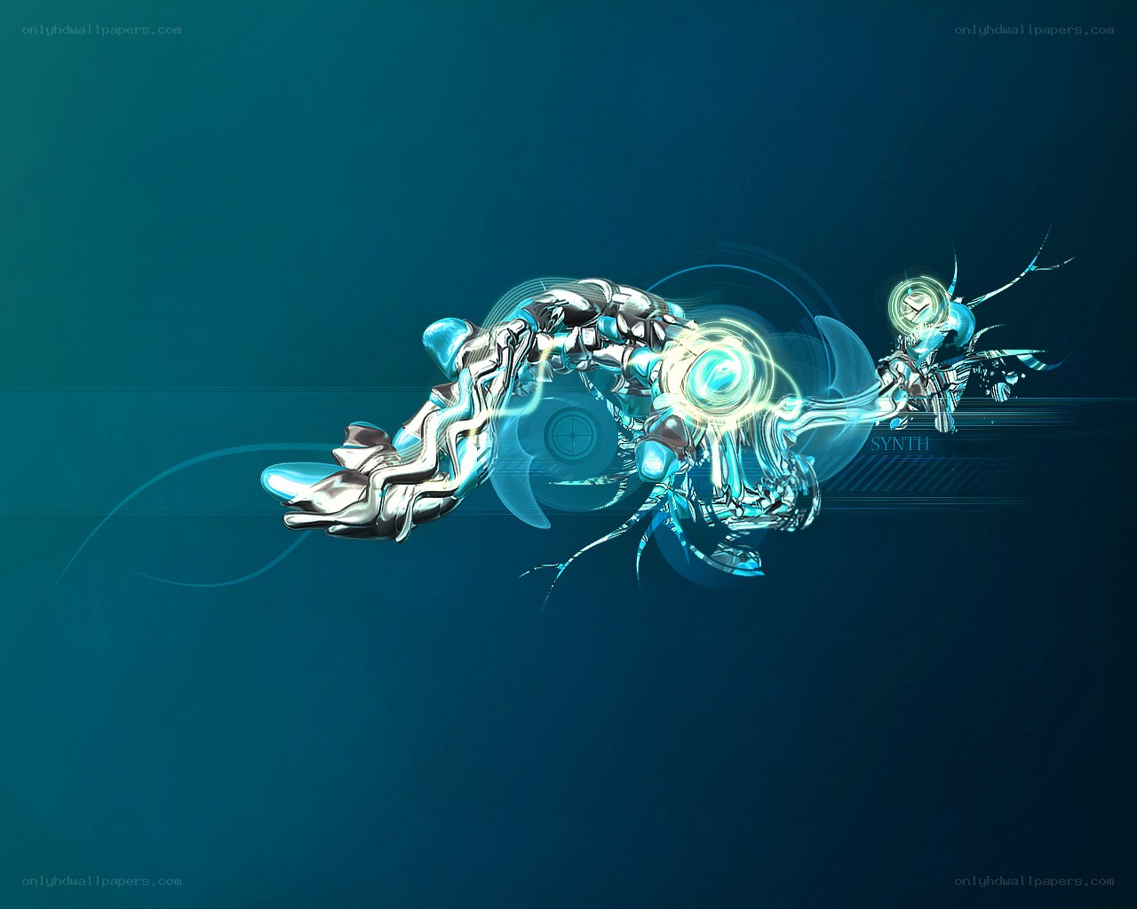 futuristic robotic entity