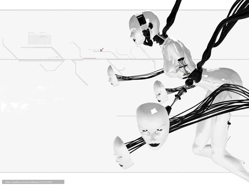 futuristic robotic figures