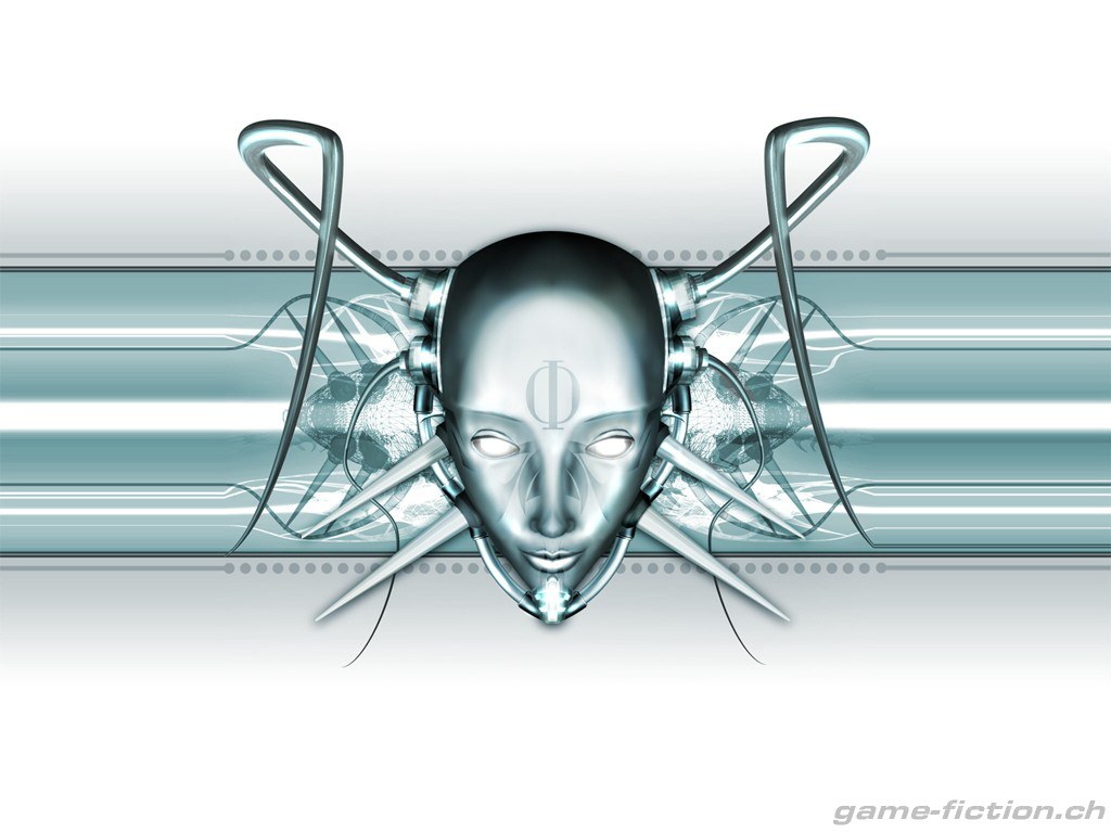 futuristic robotic head
