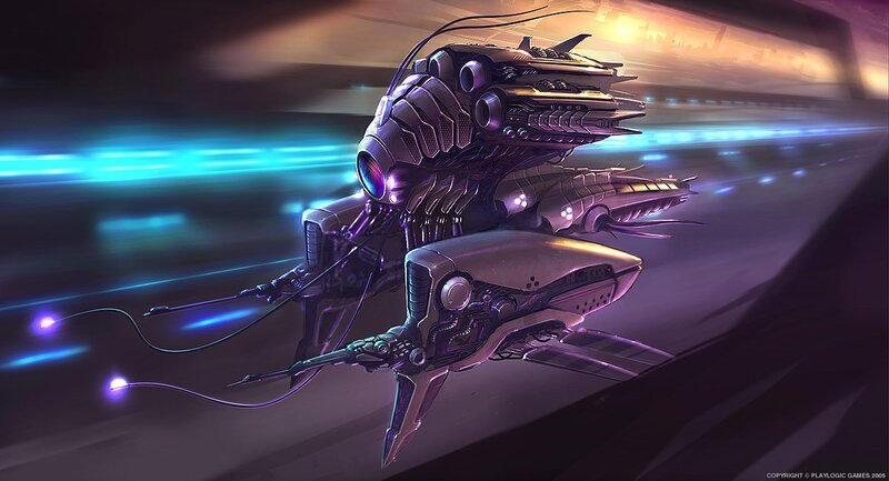 futuristic robotic insect