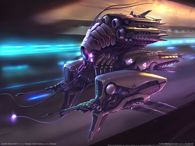 futuristic robotic insect