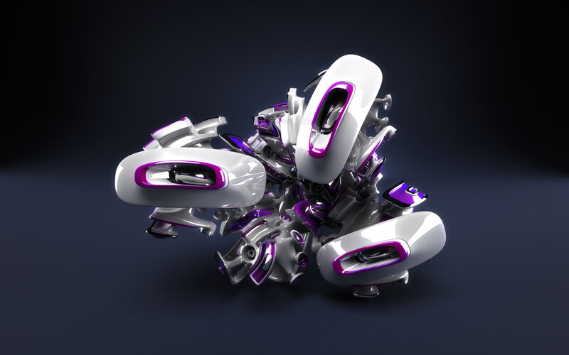 futuristic robotic sculpture