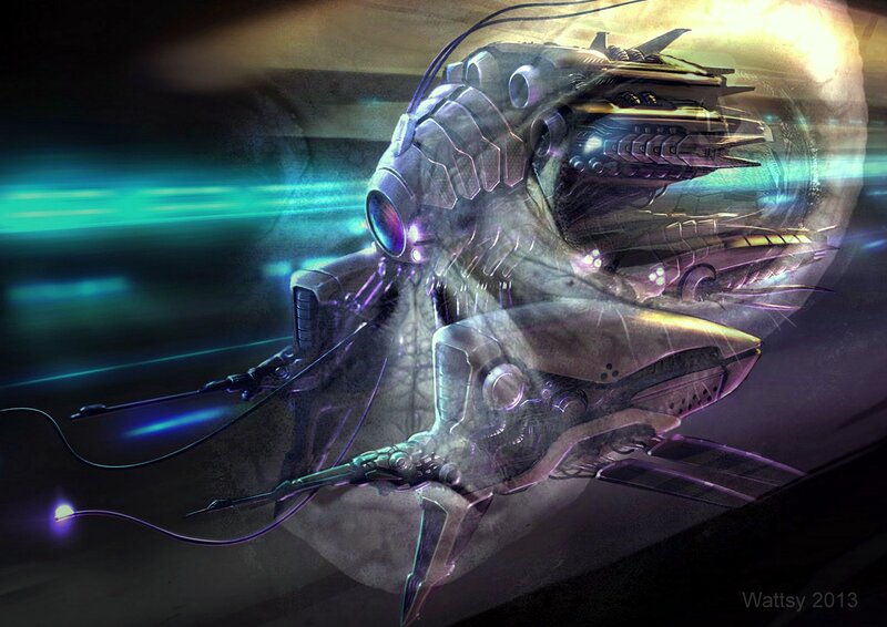 Futuristic Robotic Ship
