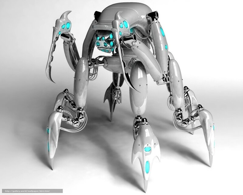futuristic robotic spider