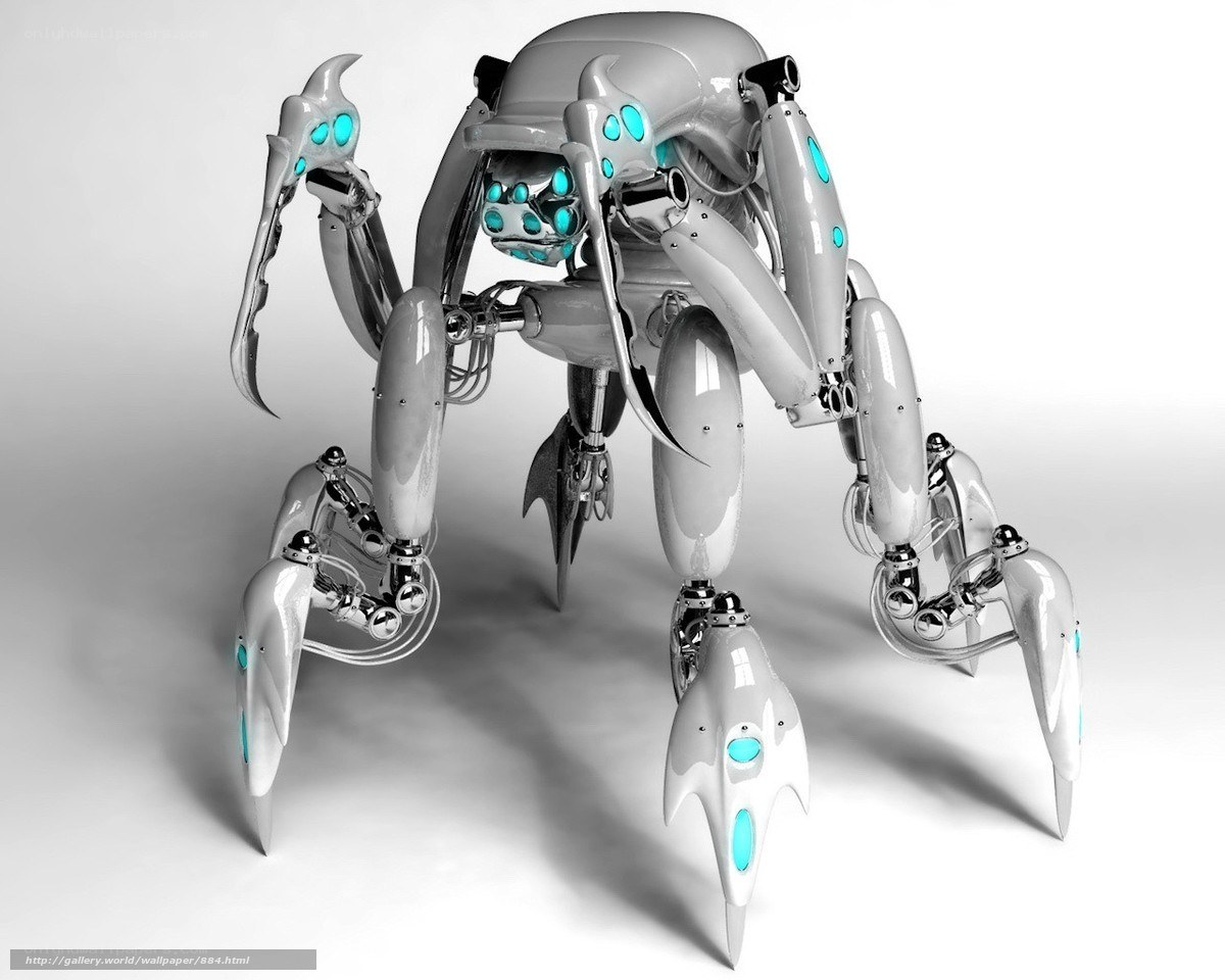 futuristic robotic spider