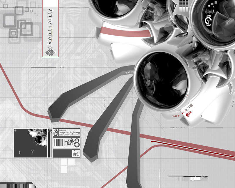 Futuristic Robotic Structure — White