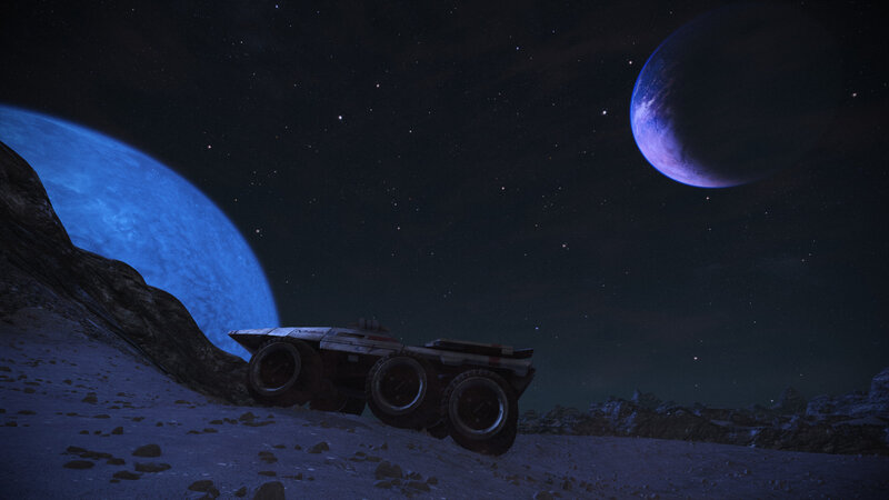 Futuristic Rover on Alien Planet