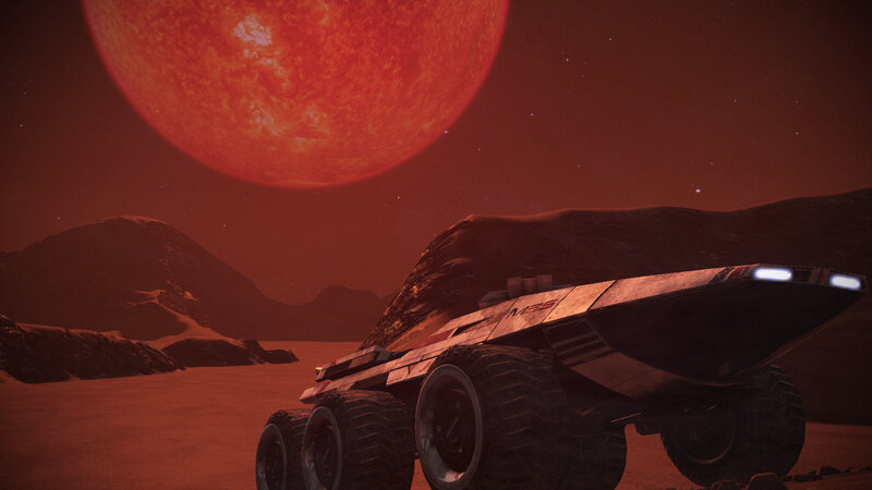 Futuristic Rover on Planet