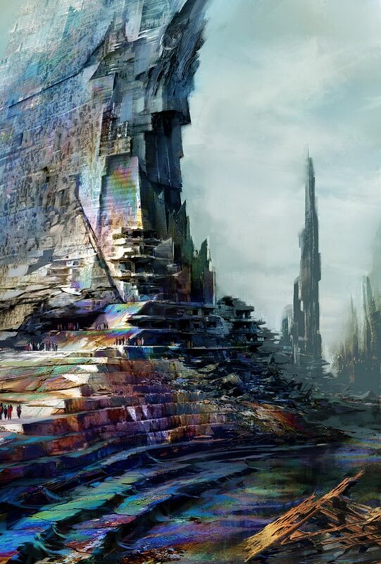 Futuristic Ruins Landscape