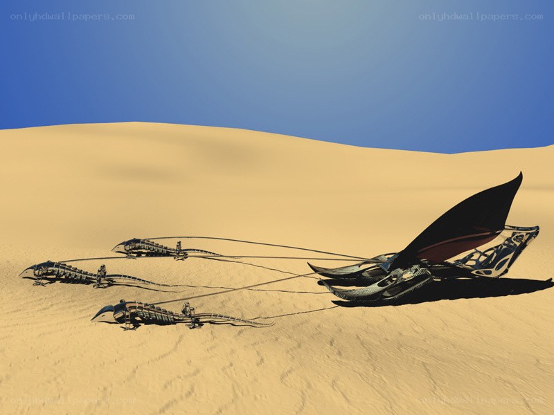 futuristic sand sailers