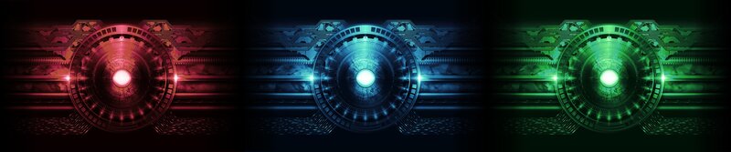 futuristic sci-fi interface panels