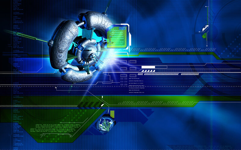 futuristic sci-fi interface