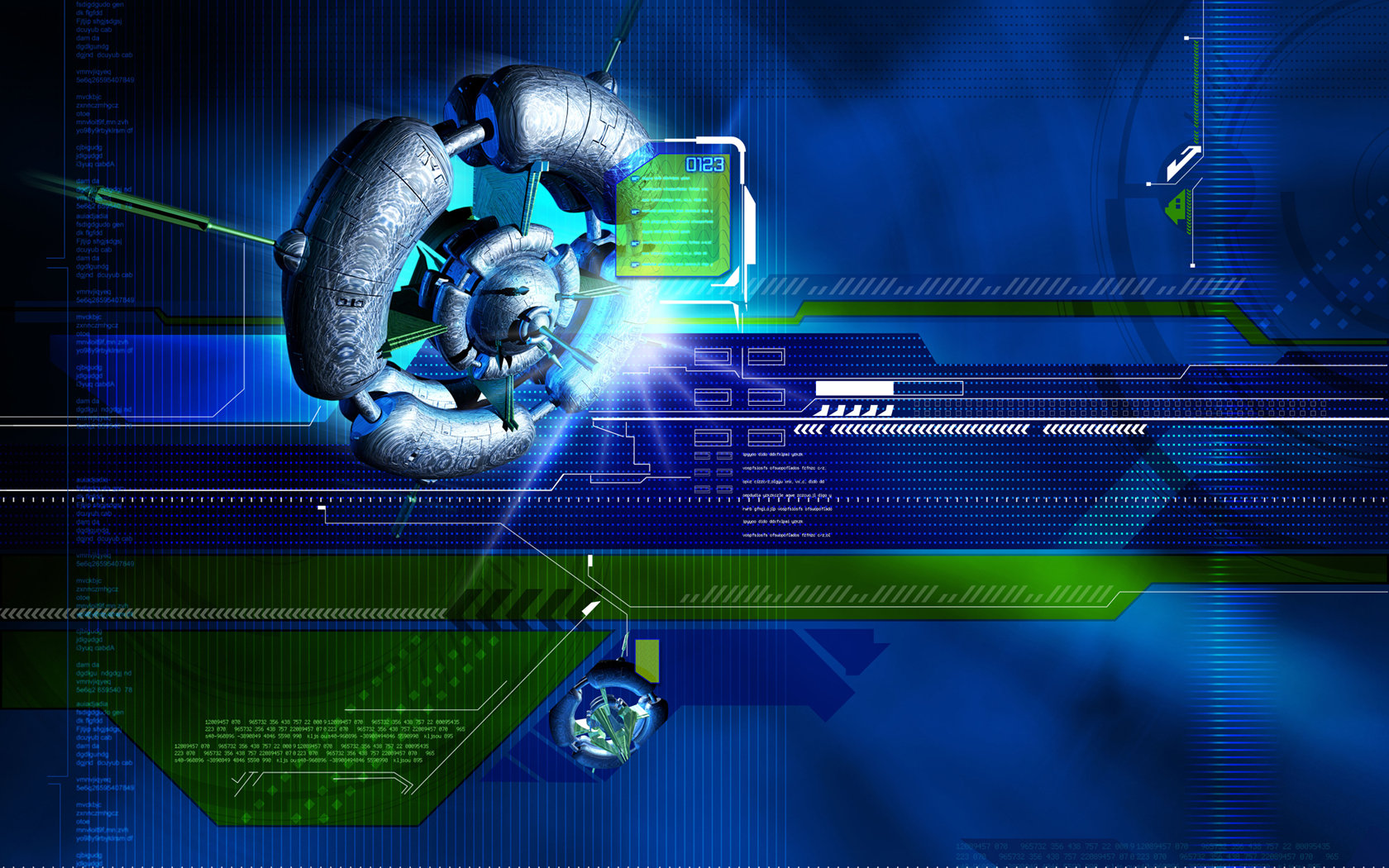 futuristic sci-fi interface