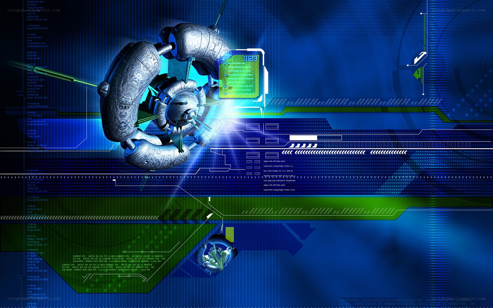 futuristic sci-fi interface