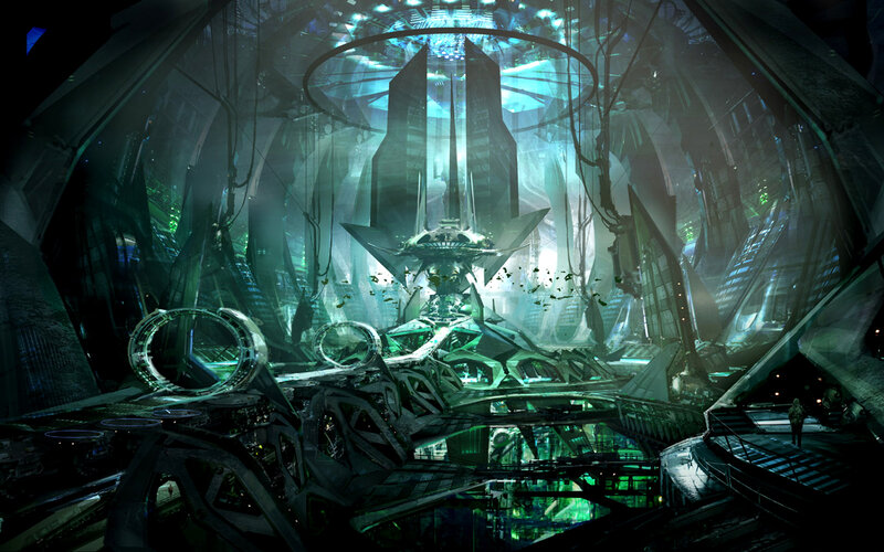 futuristic sci-fi interior
