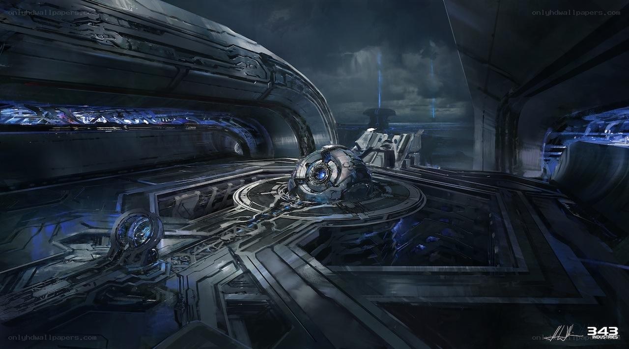 futuristic sci-fi interior