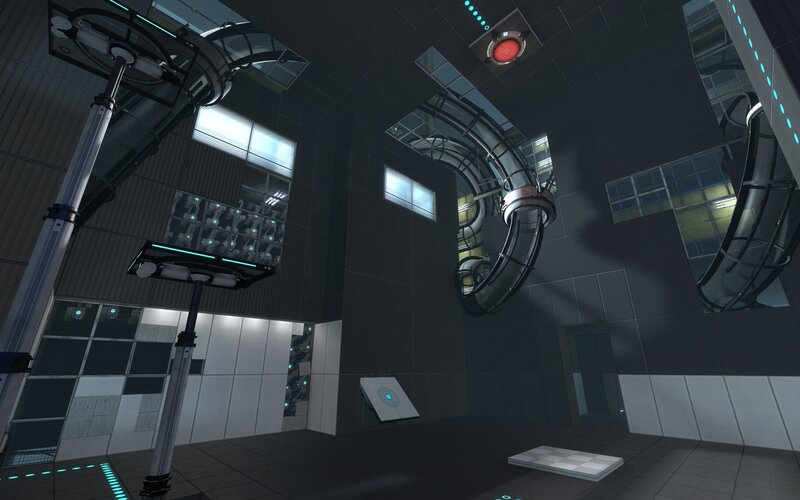 futuristic sci-fi laboratory