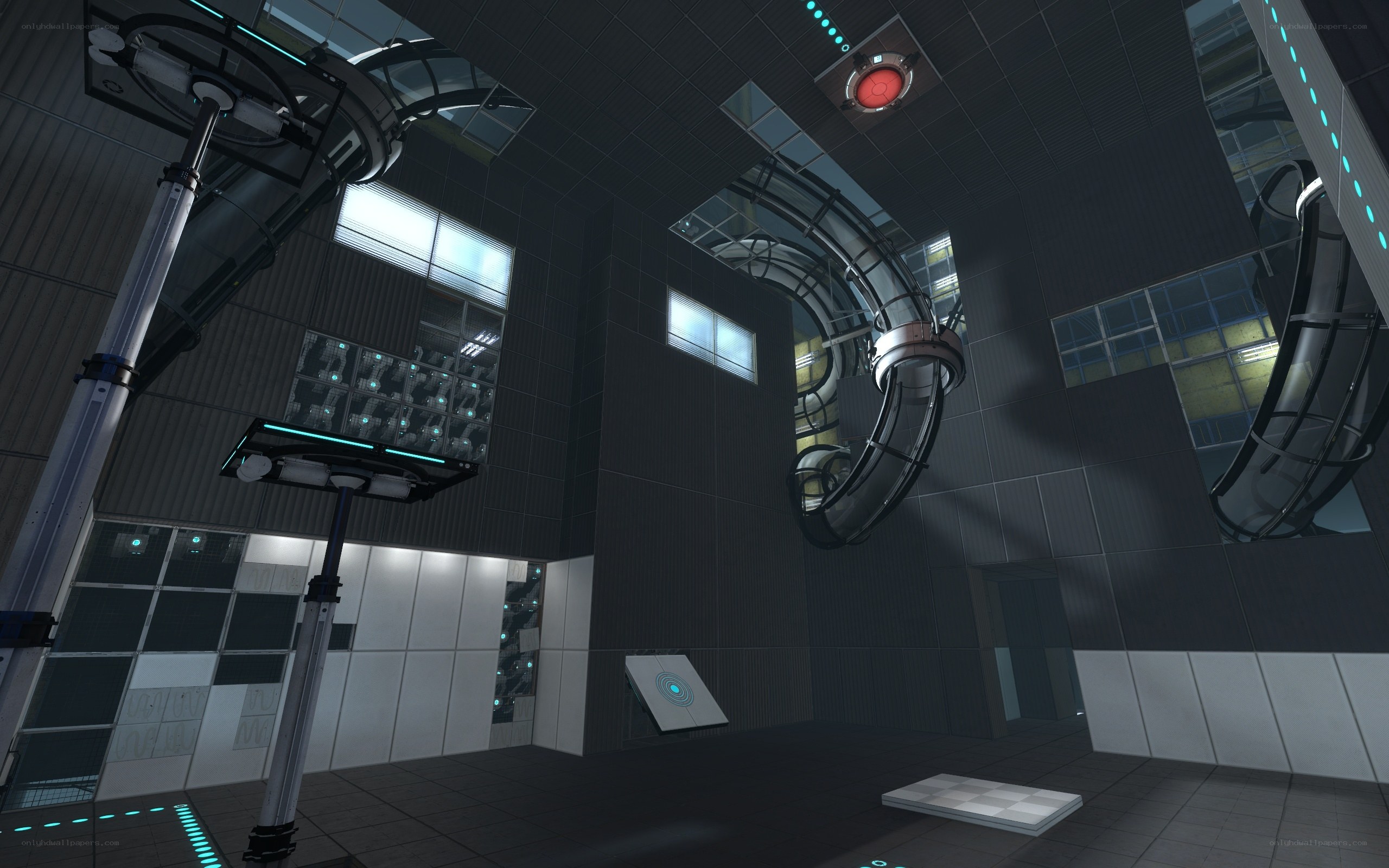 futuristic sci-fi laboratory