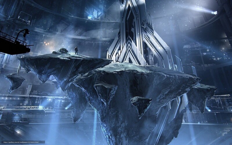 futuristic sci-fi landscape