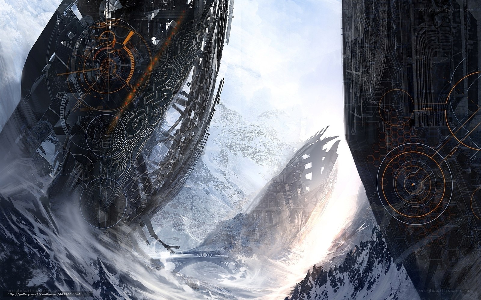 futuristic sci-fi landscape