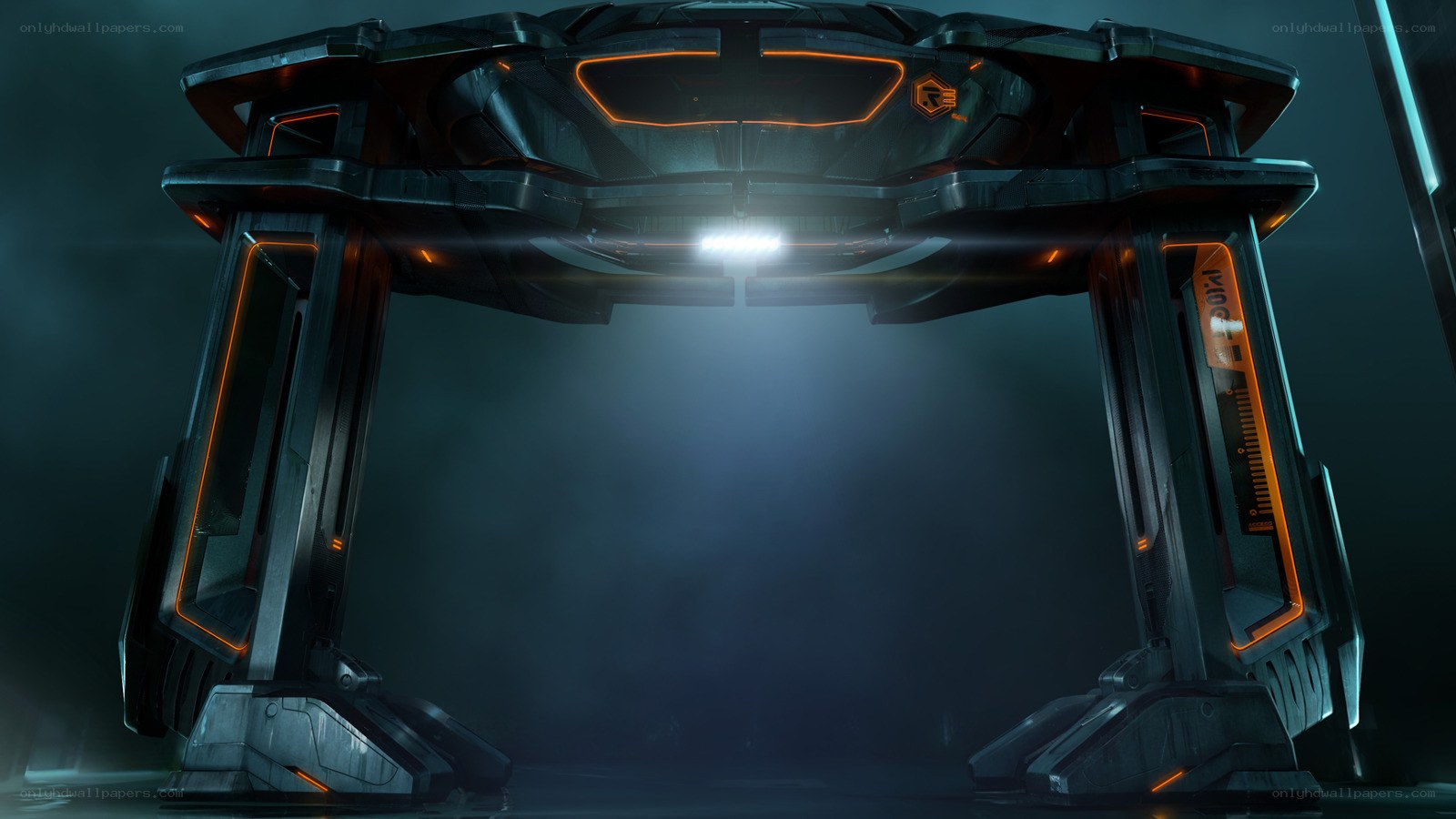 futuristic sci-fi portal