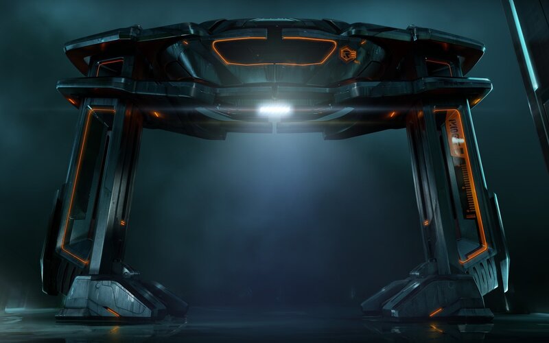 futuristic sci-fi portal