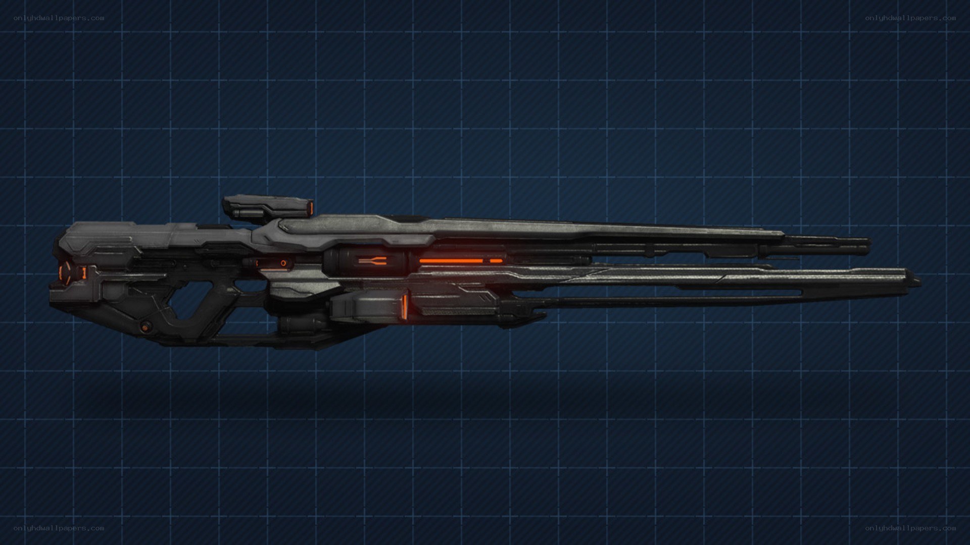 futuristic sci-fi rifle