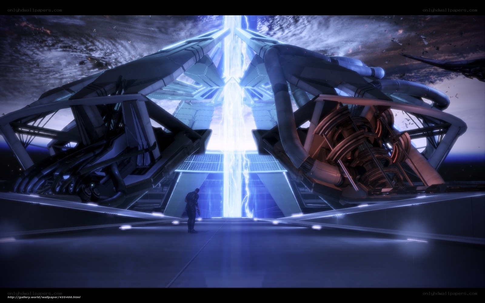 futuristic sci-fi structure