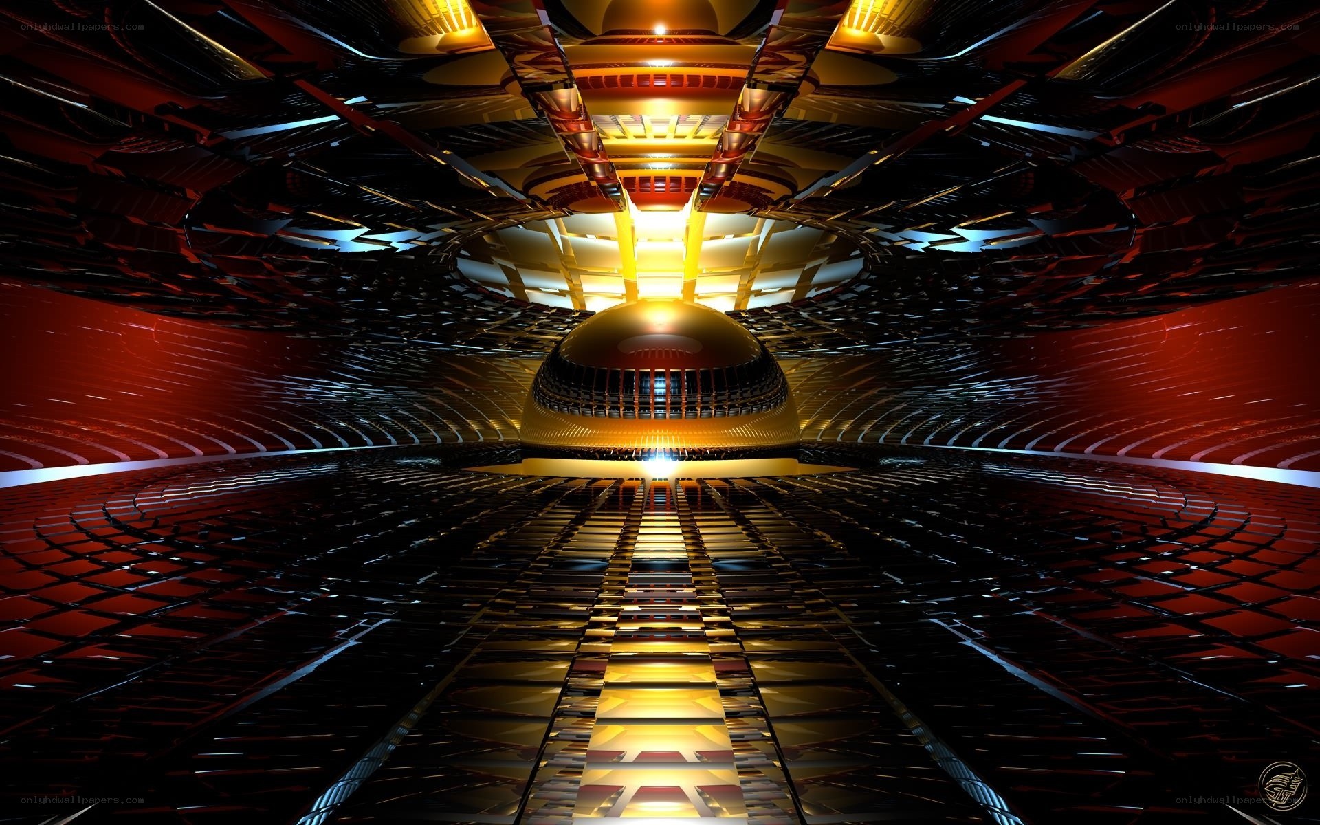 futuristic sci-fi tunnel