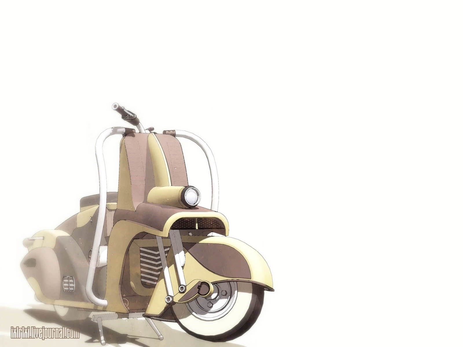 futuristic scooter illustration