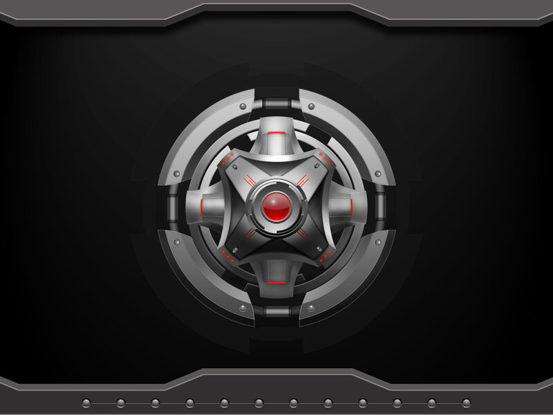futuristic security interface