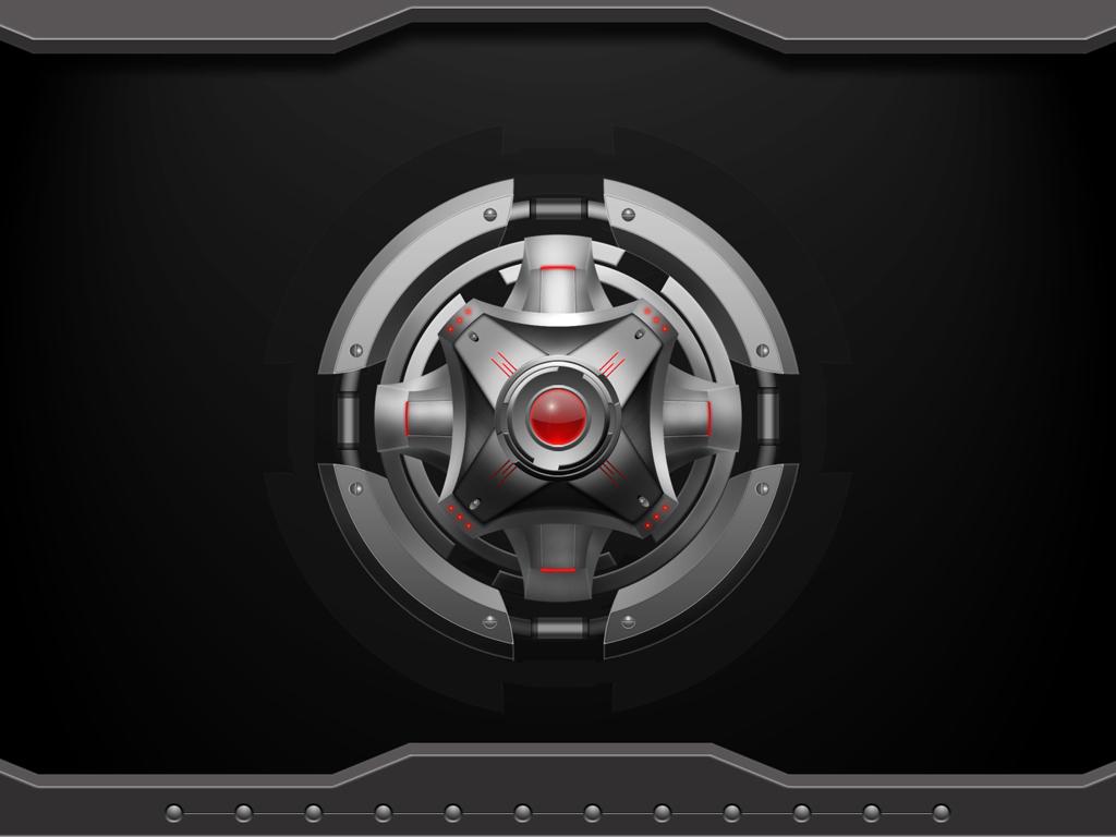 futuristic security interface
