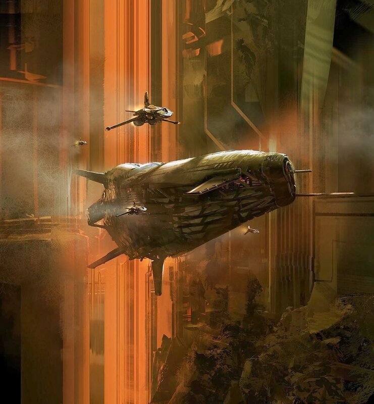 Futuristic Ships in Ruins